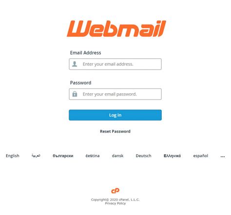Sign in to Webmail .